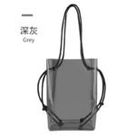 Summer transparent PVC jelly bag beach bag tide bucket shoulder bag large capacity women's fashion multifunctional backpack - Image 8