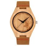 Factory Wholesale Cross Border Amazon Classic Wooden Watch Simple Casual Bamboo Men DIY Quartz Watch Wooden Watch - Image 4