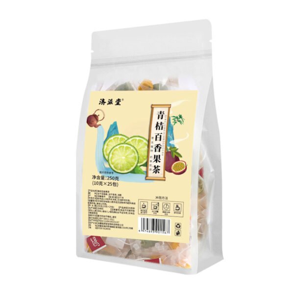 Green Orange Passion Fruit Tea Summer Cold Brew Fruit Tea Lemon Tea Bag Douyin Internet Celebrity Video with Source Factory