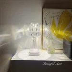 *Pretty little aunt* ins simple diamond table lamp bedroom bedside decoration crystal night light photo atmosphere - Image 4