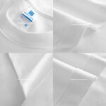 Cotton loose crewneck long-sleeved T-shirt for men Men and women with the same solid color simple and versatile top can be worn over the base layer - Image 4