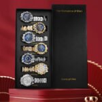 Men's new 7-piece gift set Fashionable men's watches are not the same every day The first choice for birthday gifts