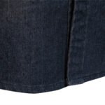 2022 foreign trade trend new US size denim non-iron shirt men's casual solid color non-iron men's long-sleeved shirt - Image 3