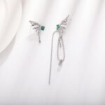 Asymmetric wing earrings - Image 2