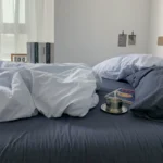 Ins double fight washed cotton four-piece solid color bed sheet quilt cover student dormitory three-piece bedding single double bed sheet 4 - Image 5