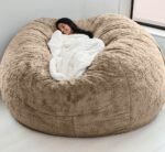 Lazy sofa bean bag artificial fur bean bag bean bean sofa can be cross-border 5FT6FT7FT source factory direct sales - Image 2