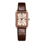 Gody watches women's niche light luxury women's women's retro temperament waterproof belt small square watch versatile fashion watch - Image 5