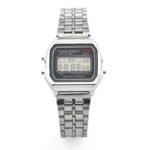 F91W Steel Band Watch Women's Watch Men's Business Clock Multifunction LED Digital Sports Watch Electronic Clock - Image 5