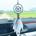 Ins car pendant dream catcher car creative car rearview mirror decoration pendant feather car hanging safe all the way - Image 4