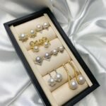 Retro style internet celebrity with the same style S925 silver Japanese freshwater pearl earrings fashion jewelry earrings one piece dropshipping