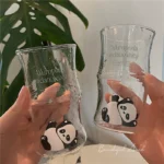 Creative Panda Glass Cup 420ml