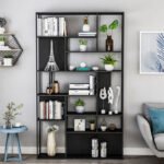 Nordic iron art bookshelf rack living room floor simple storage shelf office multi-layer modern creative bookcase