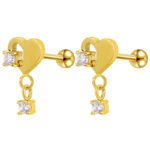 2023 new ins temperament earrings earrings Korean version European and American cross-border sweet hollow heart-shaped light luxury earrings wholesale - Image 7