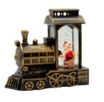 New Christmas train with liquid with Christmas interior electronic luminous creative ornaments Christmas decorations - Image 5