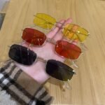 European and American metal small square frame sunglasses, cross-border Korean version sunglasses, men's and women's fashion trends, sunglasses, Internet celebrities, retro square - Image 3
