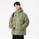 Cross-border Amazon Winter 2024 New Reversible Fleece Thickened Couple Padded Jacket Winter Men's Workwear - Image 4