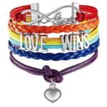 European and American jewelry hand-woven PRIDE love bracelet woven bracelet - Image 2