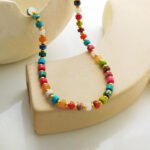 Bohemian contrast necklace - Image 4