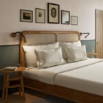 Simple and modern solid wood double bed home Nordic rattan 1.5 m single bed bed and breakfast solid wood 1.8 m rattan bed - Image 2