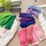 Boneless seam colorful sports running socks spring and autumn cotton socks thickened mid-leg socks non-slip sweat-absorbing casual towel soles - Image 3