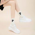 Genuine leather skate shoes women's 2023 spring new air cushion thick bottom casual single shoes design sense student white shoes women's wholesale - Image 3