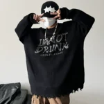 Vintage Loose Oversize Sweater - Image 4