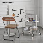 Medieval glass trolley living room bedroom ins sofa side a few net red mobile dining cart designer rack - Image 2