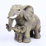 New cross-border mother and child elephant resin crafts living room desk office home decoration ornaments creative gifts - Image 2