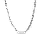 IMI asymmetrical necklace for men and women with the same style ins hip-hop simple indifferent collarbone chain splicing niche accessories YL423 - Image 5