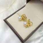 Retro style internet celebrity with the same style S925 silver Japanese freshwater pearl earrings fashion jewelry earrings one piece dropshipping - Image 5