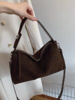 Bag 2025 new matte underarm bag women's fashion simple handbag large capacity crossbody bag - Image 2