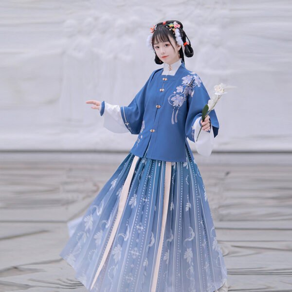 Ming Dynasty short jacket waist length skirt