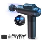 Fascia gun cross-border manufacturer muscle relaxation electric vibration cross-border massage gun mini intelligent variable speed fascia gun - Image 5