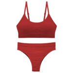 No steel ring big chest small vest shoulder strap adjustable thin section large size seamless sleep underwear underwear ladies suit - Image 4