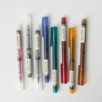 Jinyi quick-drying straight liquid ballpoint pen 0.5mm large-capacity black pen water pen test office signature pen red blue black pen students with homework artifact retro color neutral straight liquid pen - Image 3