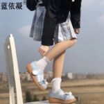 Little sugar ball Japanese flat-bottomed doll shoes jk uniform shoes cute girl lolita big-toed shoes student single shoes B product - Image 5