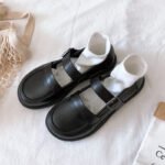 Basic small leather shoes, Japanese schoolgirls, all-match British skirts, jk uniforms, cute soft girls, Mary Jane shoes