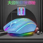 Li Magnesium GTX300 double spell keycap character luminous keyboard mouse set suspension manipulator feel key mouse set - Image 3