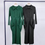 Lantern skirt women's spring and summer pullover 2022 new loose Korean version of the mid-length pleated long-sleeved dress women - Image 3