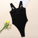 European and American one-piece corsets female sense T-shaped belly pants large size open crotch temptation beauty body ladies corset jumpsuit - Image 3