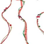 Cross Border Amazon Hot Selling Wooden Beads Snowman Gift Wrap Ribbon Christmas Christmas Tree Decoration Ribbon - Image 3