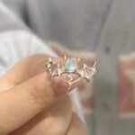 2022 New Angel and Demon Moonstone Couple Ring Fashion Opening Adjustable Gifts for Boys and Girls - Image 7