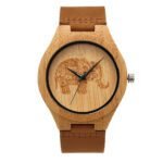 Factory Wholesale Cross Border Amazon Classic Wooden Watch Simple Casual Bamboo Men DIY Quartz Watch Wooden Watch - Image 2