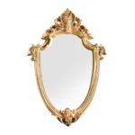Nordic ins retro french palace style gold hanging mirror home wall hanging wall decoration makeup net red mirror - Image 4