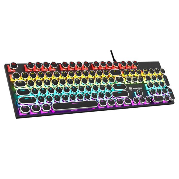 Hyun silver fox K50 mechanical keyboard game electroplating punk color matching computer mechanical keyboard Amazon cross-border explosion