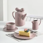 Nordic bow teapot tea set