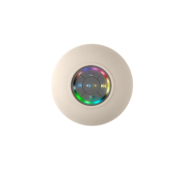 Large suction cup waterproof bluetooth speaker LED light luminous waterproof bathroom bluetooth speaker portable bluetooth speaker