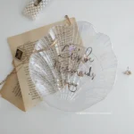 ins wind shell jewelry disc storage tray glass laser glass nail art video photo props dressing table decoration - Image 4