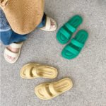 Fairy Bread Soft Bottom Slippers Women's Summer Outer Wear 2022 Summer New Simple Casual Versatile Flat Bottom Sandals
