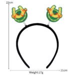 2023 New Irish Festival Green Lucky Headband Headgear St. Patrick's Day Dress Up Shamrock Headband - Image 2